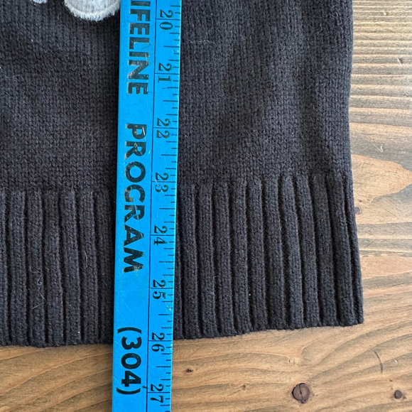 Womens Holiday Time Christmas Cardigan Sweater M Black Red Ugly Holiday - Picture 11 of 11